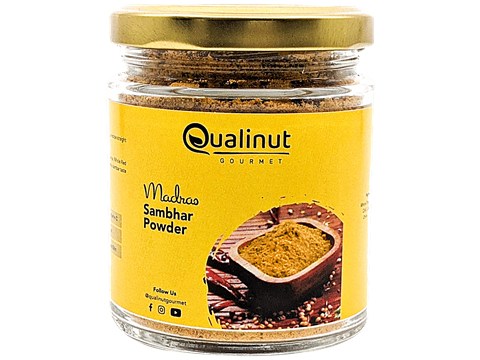 Qualinut Gourmet Madras Sambhar Powder - Authentic, Rich, Earthy Flavour, 100 g