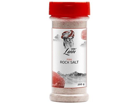 Lunn Pink Rock Salt Fine Grain Sprinkler, 200 g