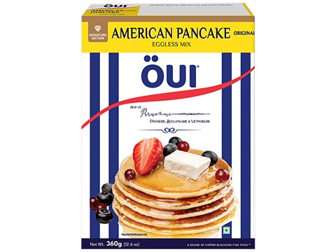 OUI American Eggless Pancake Mix - Original, Signature Edition, Super Soft, Fluffy, 360 g