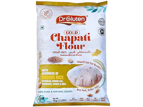 DrGluten Multigrain Gold Chapati Flour Atta - Gluten Free, 1 kg