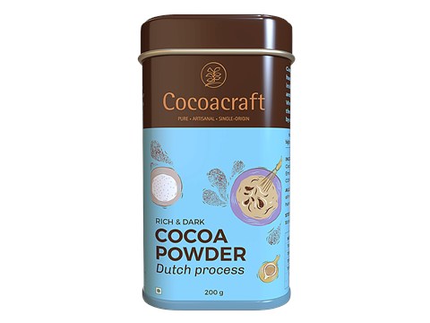 Cocoacraft Rich & Dark Cocoa Powder - 20-22% Cocoa Butter, 200 g