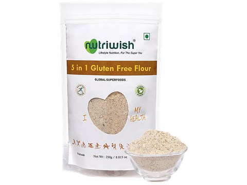 Nutriwish 5-in-1 Gluten Free Flour, 250 g