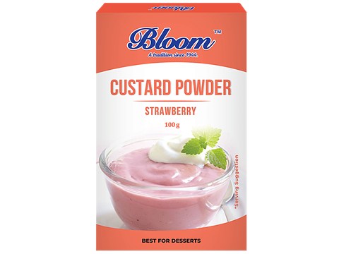 Bloom Custard Powder - Strawberry, 100 g
