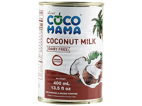 Coco mama Coconut Milk - Rich, Creamy, Dairy Free, For Cooking & Baking, 400 ml