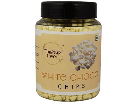 Flavour Drum White Choco Chips - Used For Desserts, 250 g