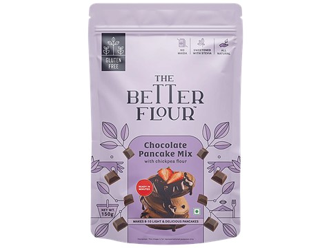 The Better Flour Chocolate Pancake Mix - With Chickpea Flour, 150 g