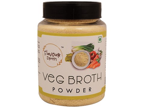 Flavour Drum Veg Broth Powder - Improves Immunity, Rich in Dietary Fibre, 250 g