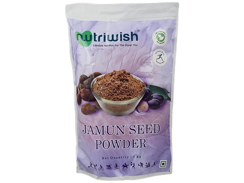 Nutriwish Jamun Seed Powder - Manages Diabetes & Obesity, 1 kg