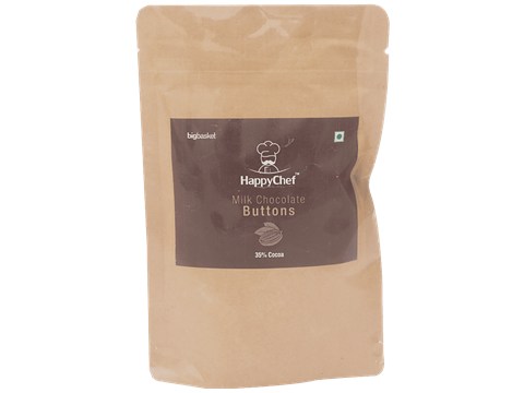 HappyChef Milk Chocolate Buttons - 35% Cocoa, 100 g