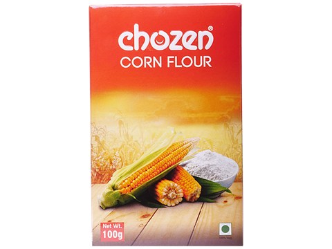 CHOZEN Cornflour - Multipurpose Thickening /Coating Agent, For Frying, Cooking, Baking, 100 g