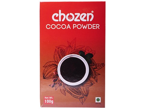 CHOZEN Cocoa Powder - Rich & High Quality, For Cakes, Desserts, 100 g