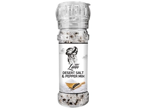 Lunn Desert Salt & Pepper Mix Grinder, 80 g