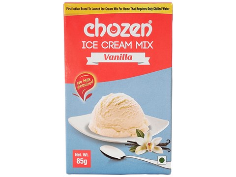 CHOZEN Ice Cream Mix - Vanilla, Whipping Powder, For Instant Dessert At Home, 85 g