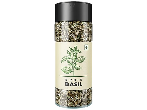 Sprig Basil Herb - Used As Seasoning For Italian Salads, Sauces & Marinades, 7 g