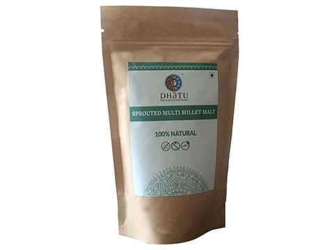 Dhatu Organics & Naturals Sprouted Multi Millet Malt - Natural, 200 g