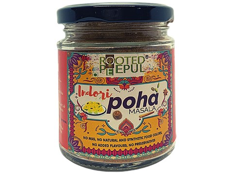 Rooted Peepul Indori Poha Masala - No Added Flavours/Preservatives, 75 g