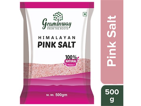 Graminway Himalayan Pink Salt - Natural Minerals Rich Seasoning, Enhances Taste & Flavour, Maintains Electrolytes Balance, 500 g