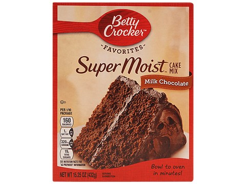 Betty Crocker Super Moist Cake Mix - Milk Chocolate, Imported, 432 g