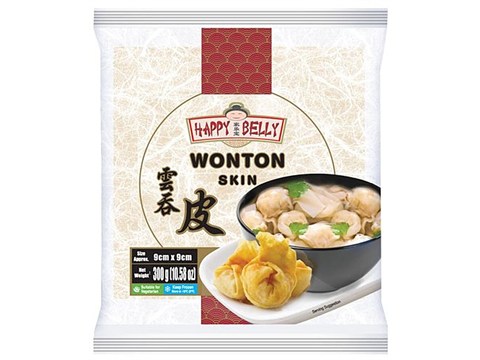 Happy Belly Wonton Skin, 40 pcs