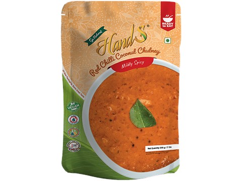 HandS Red Chilli Coconut Chutney - Natural & Real Taste, 200 g