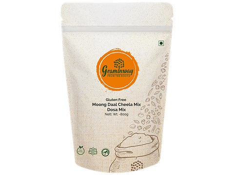 Graminway Gluten-Free Moong Dal Cheela/Dosa Mix, 800 g