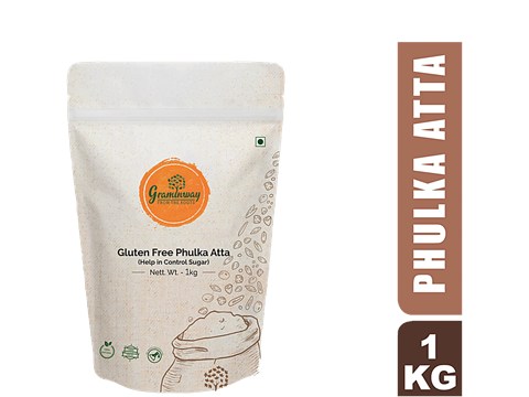 Graminway Phulka Atta - Gluten Free, Help in Controlling Blood Sugar, For Chapati Parantha, 1 kg