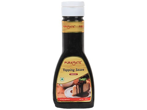 Puramate Topping Sauce - Chocolate, Rich Texture, Enhances Flavour, 350 g
