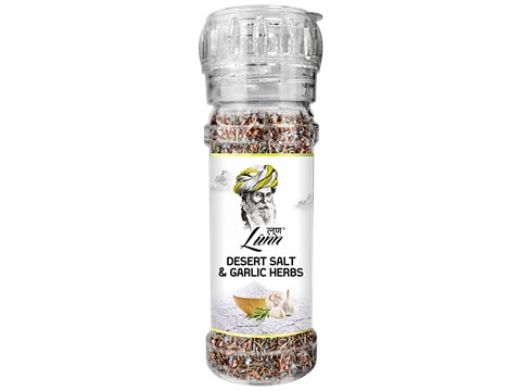 Lunn Desert Salt & Garlic Herbs Grinder, 55 g
