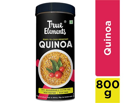 True Elements Quinoa - Wholegrain, High Protein Breakfast cereal, Gluten free, Diet food, 800 g