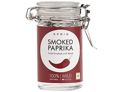 Sprig Smoked Paprika Powder - Made From Fresh Dried Chilies, For Spice Rubs & Marinades, 30 g