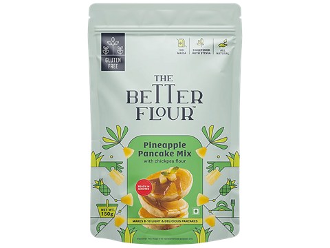 The Better Flour Pineapple Pancake Mix - With Chickpea Flour, 150 g