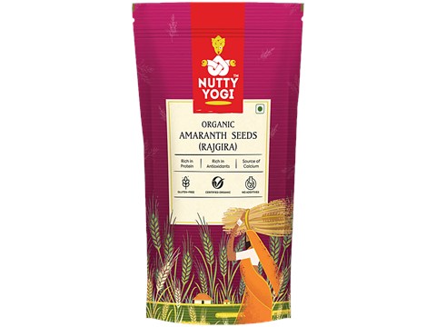 Nutty Yogi Organic Amaranth Seeds/Rajgira - Gluten Free, 1 kg