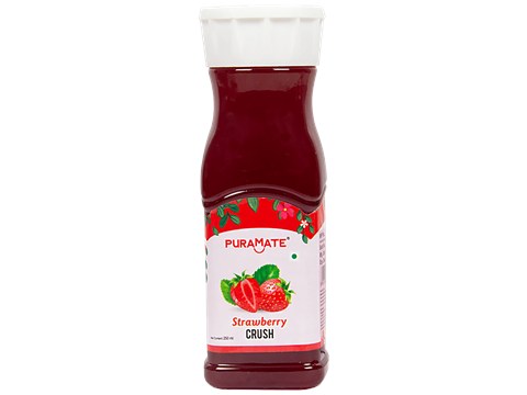 Puramate Strawberry Crush For Perfect Drink - Vegetarian, 250 ml