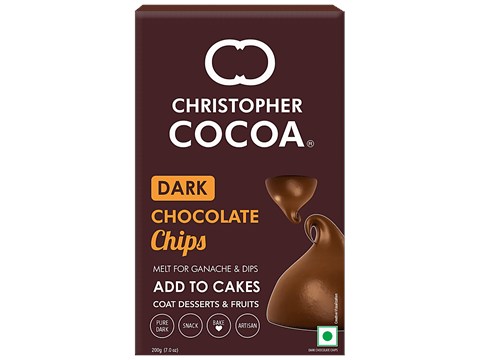Christopher Cocoa Dark Chocolate Chips, 200 g
