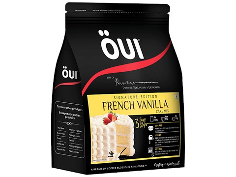 OUI French Vanilla Eggless Cake Mix - Signature Edition, Super Soft, Fluffy, 1 kg