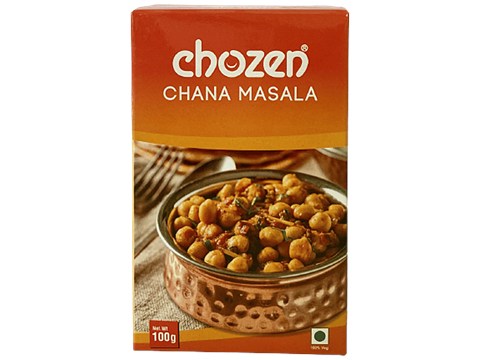 CHOZEN Chana Masala - Seasoning Mix, Authentic Spice Blend, For Chickpeas Gravy, 100 g