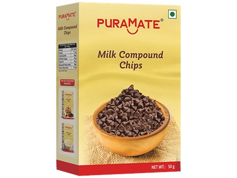 Puramate Milk Compound Chips, 50 g