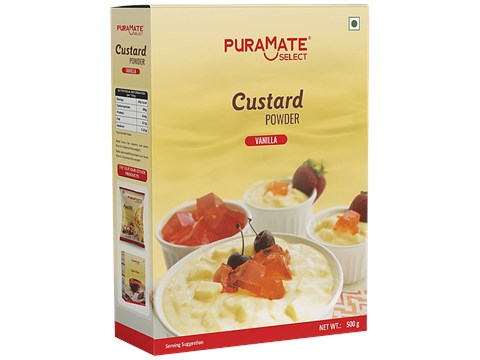 Puramate Custard Powder - Vanilla, 500 g