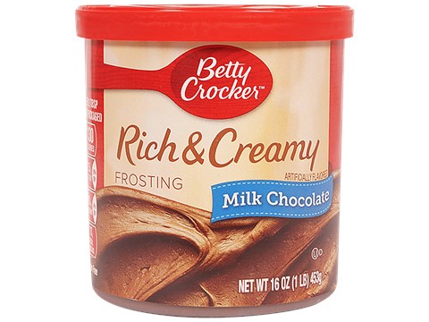 Betty Crocker Rich & Creamy Frosting - Milk Chocolate, Imported, 453 g