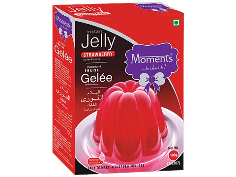 Moments Jelly Crystal - Strawberry, 100 g