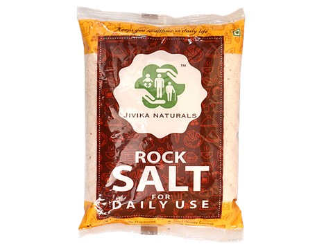 Jivika Naturals Rock Salt - Pure, Rich In Calcium, Chemical Free, For Daily Use, 1 kg