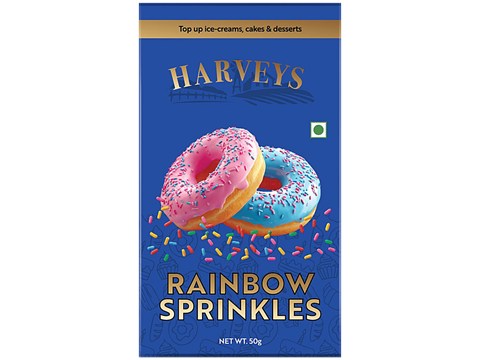 Harveys  Rainbow Sprinkles, 50 g