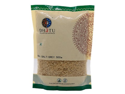 Dhatu Organics & Naturals Sea Salt Grey, 500 g