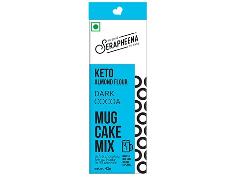 Serapheena Keto Almond Flour Mug Cake Mix - Rich In Vitamins, Dark Cocoa, 42 g
