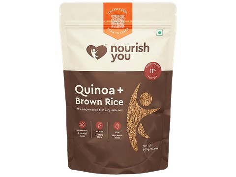 Nourish you Quinoa+ Brown Rice Mix - Gluten Free, 500 g