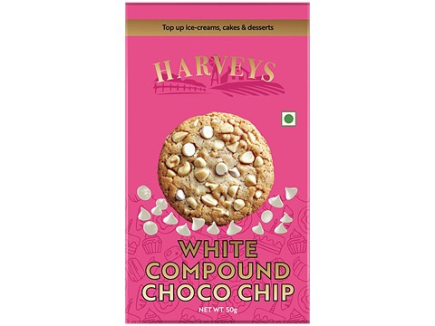Harveys  White Compound Choco Chip, 50 g