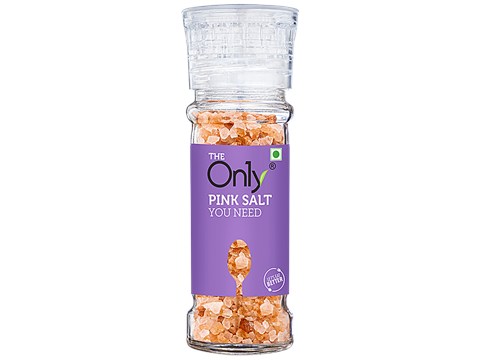 On1y Pink Salt Crystals Grinder, 100 g
