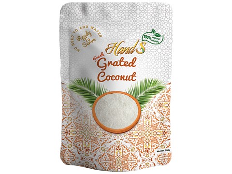 HandS Fresh Grated Coconut - Natural & Real Taste, 200 g