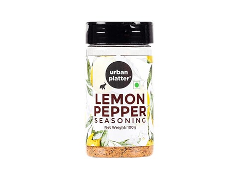 Urban Platter Lemon Pepper Seasoning Mix - All Natural, Zesty & Lively, 100 g