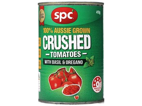 Spc Crushed Tomatoes - With Basil & Oregano, Aussie Grown, 400 g